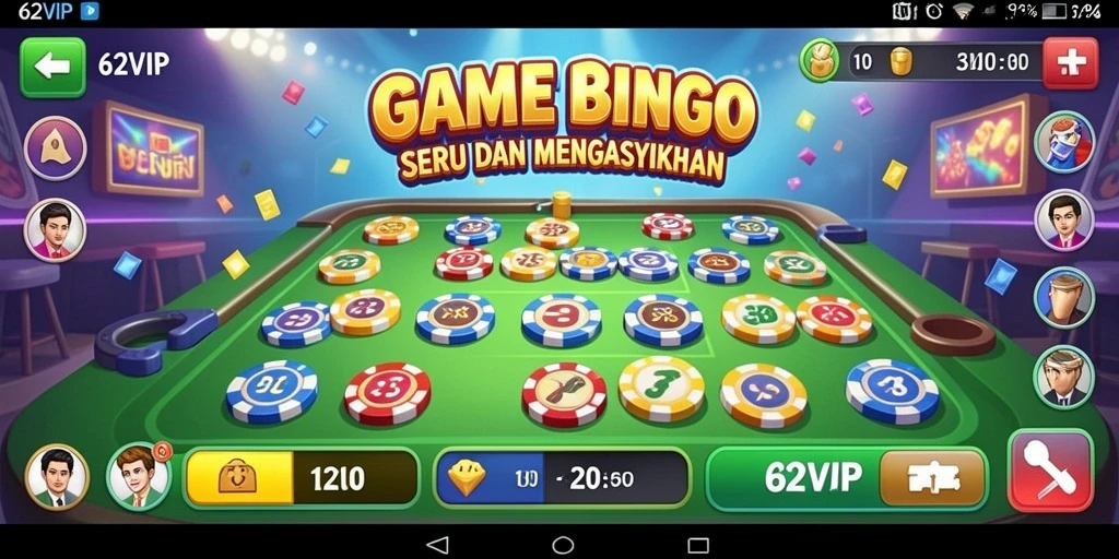 Tampilan gameplay seru dan menarik dari 62VIP Bingo.