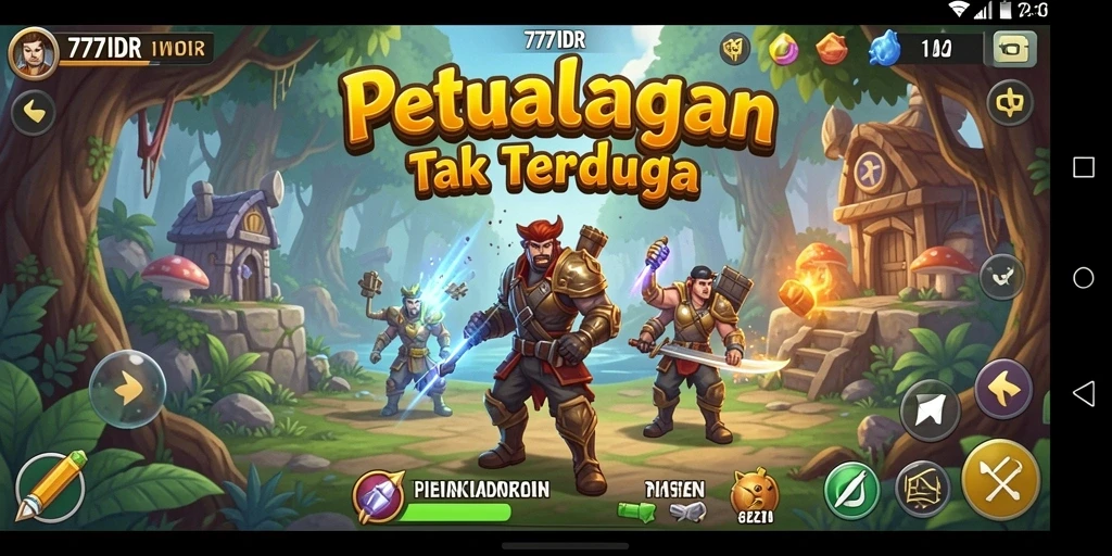 Tampilan gameplay 777IDR yang penuh aksi dan petualangan.