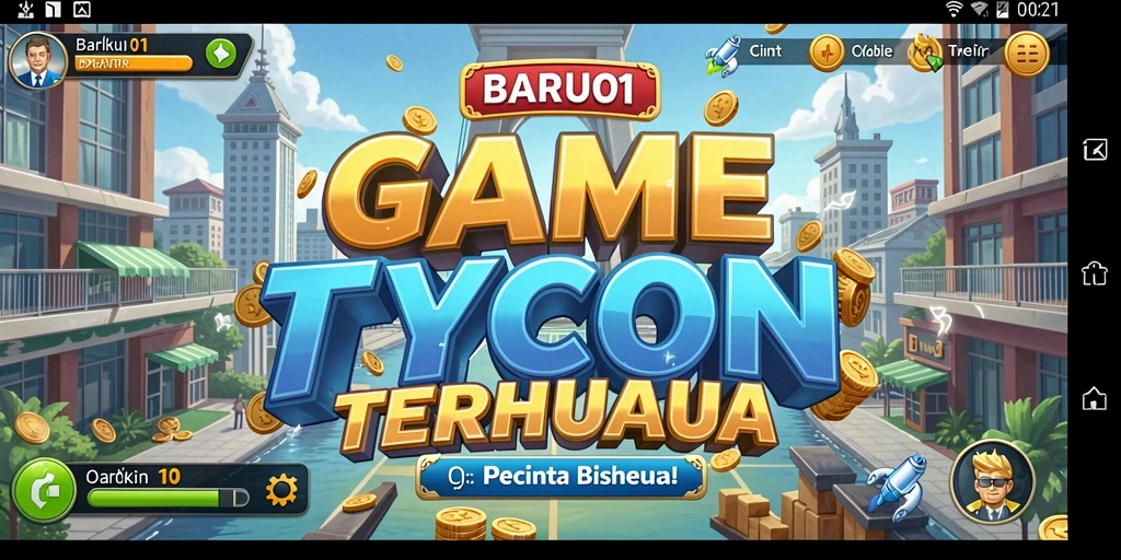 Tampilan menarik dari gameplay BARU01 dengan suasana Tycoon yang mendebarkan.