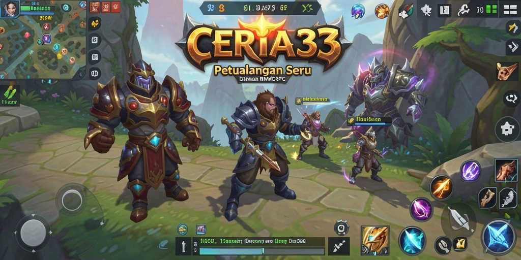 Tampilan gameplay penuh aksi di dunia MMORPG CERIA33.