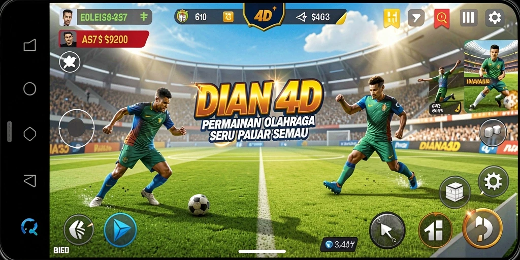 Tampilan seru dari gameplay DIANA4D yang memukau.