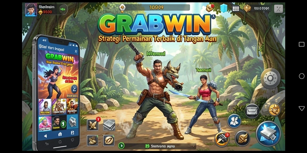 Tampilan gameplay seru dan strategi mendalam di GRABWIN.