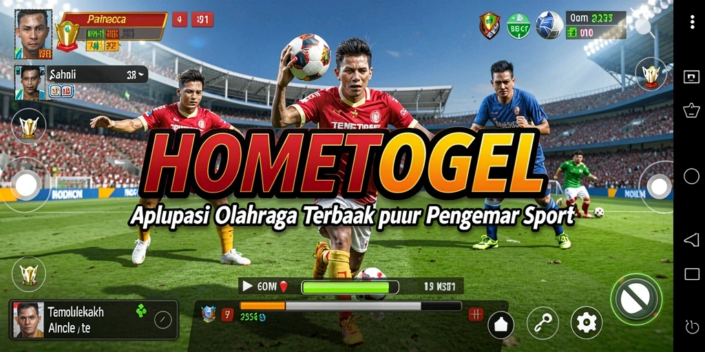 Tampilan menarik dari lagi permainan olahraga di HOMETOGEL.
