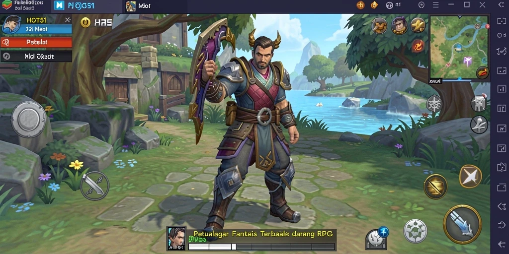 Gameplay seru di dunia fantasi yang memukau.