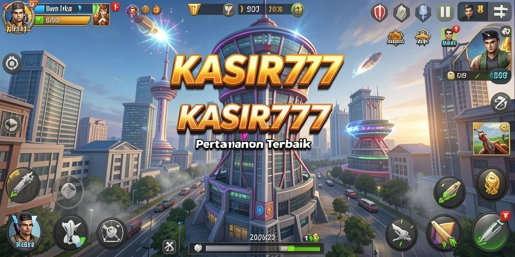 Tampilan gameplay menara pertahanan yang mendebarkan di KASIR777.