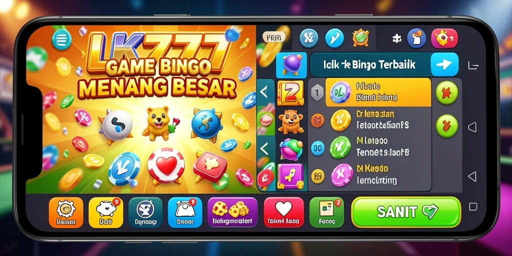 Screenshot gameplay LK777 yang menampilkan suasana permainan Bingo yang menarik.