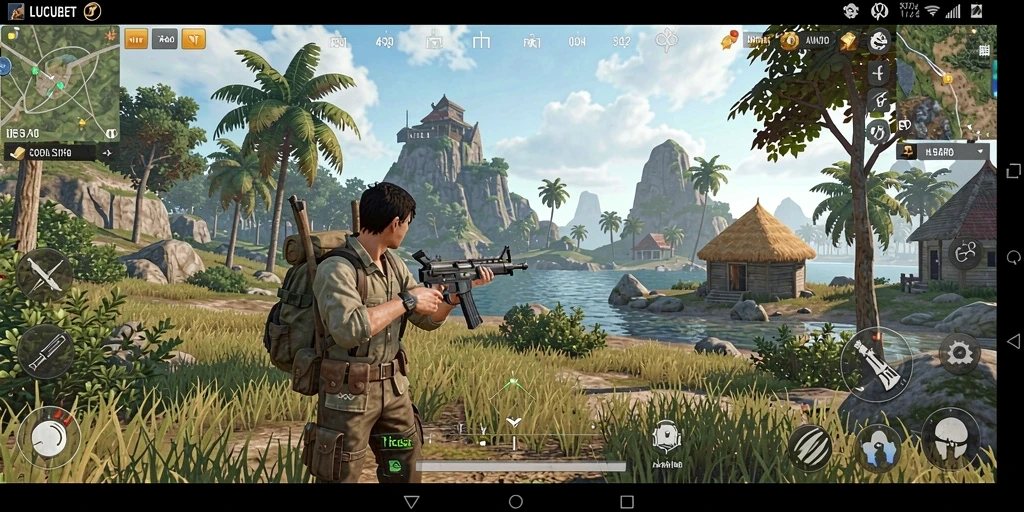 Tampilan gameplay menarik di dunia terbuka LUCUBET.