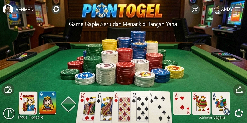 Tampilan gameplay Gaple di PIONTOGEL yang seru dan interaktif.
