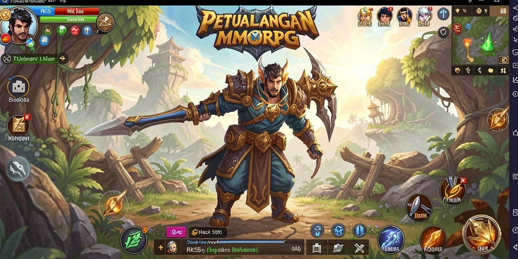 Tampilan gameplay seru di RK55 yang menampilkan petualangan epik.